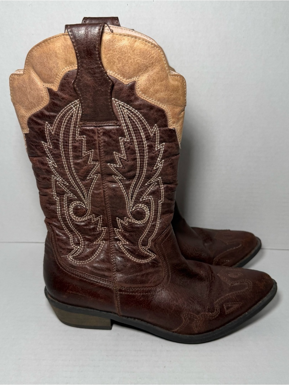 Coconuts by Matisse Cimmaron Brown Tan Cowgirl Cowboy Western Boots 6